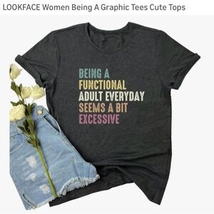 Women's Graphic Tee - Charcoal Grey